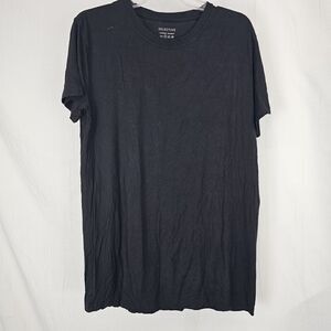 Selective Black Bamboo T Shirt Women's Size Large